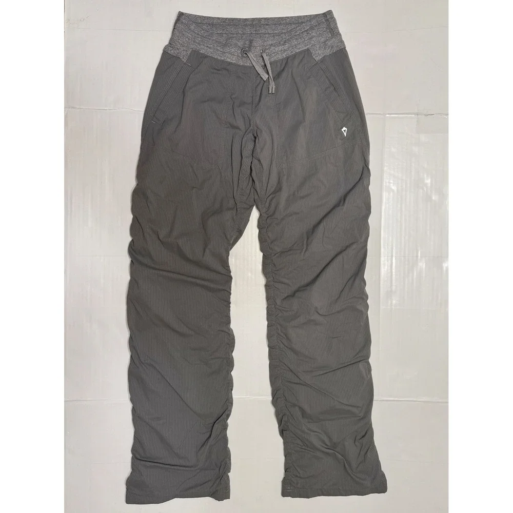 Ivivva By Lululemon Girls Gray Ruched Jogger Athletic Pants Size 14